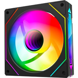 Rampage 7C-120S Case Fan 120mm ARGB με Σύνδεση 3-Pin 4-Pin PWM Black