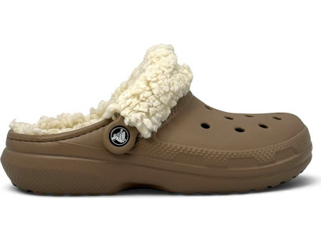 Crocs Σαμπό Classic Fleece Lined Clog Μπεζ 211396-195