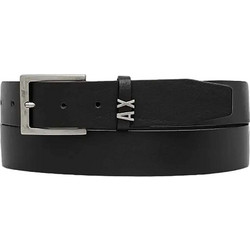 Armani Exchange Tongue Belt Ανδρική Ζώνη Μαύρη XM000606AF12704