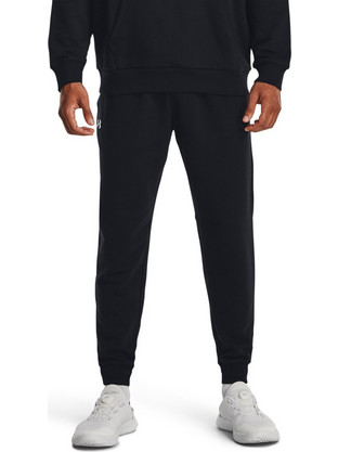 Under Armour Ανδρικό Παντελόνι Φόρμας Fleece με Λάστιχο Μαύρο 1379867