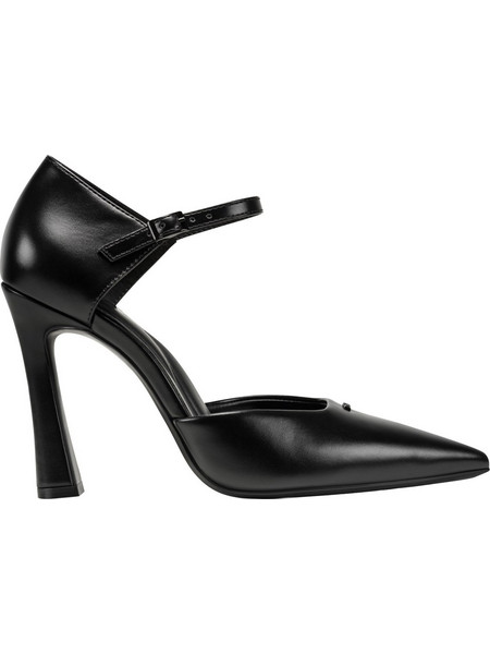 DKNY Γόβες Δερμάτινες με Λεπτό Ψηλό Τακούνι & Μπαρέτα Μαύρες K3656912-BLK
