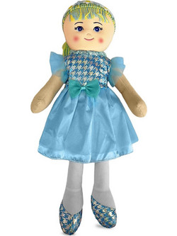 ToyMarkt Υφασμάτινη Κούκλα Γαλάζια Πριγκίπισσα