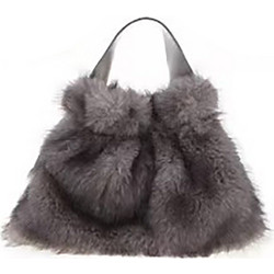 Bag to Bag Γυναικεία Τσάντα Χειρός Υφασμάτινη Γκρι QS-02