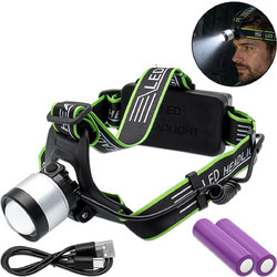 Zoom JY-901 Επαναφορτιζόμενος Φακός Κεφαλής Led