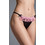 Milena By Paris Γυναικείο Sexy String Μαύρο Ροζ 7767