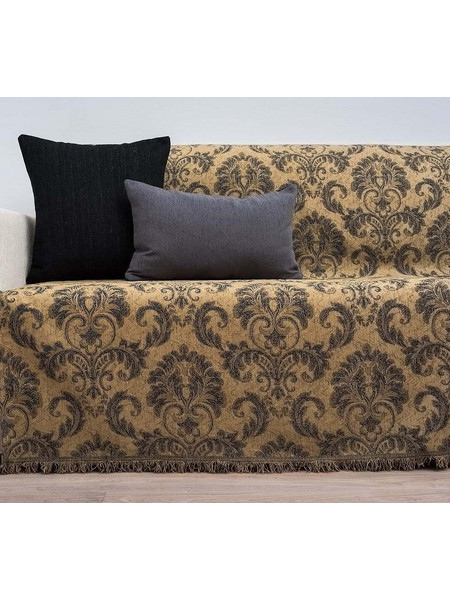 Cotone Ριχτάρι Τριθέσιου Καναπέ 170x240 Victoria 06 Χρυσαφί Σκούρο 106240