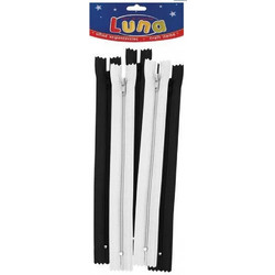 LUNA ΦΕΡΜΟΥΑΡ 23cm 3 ΜΑΥΡΑ & 2 ΛΕΥΚΑ 74944