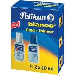 SET Διορθωτικό Υγρό & Διαλυτικό PELIKAN BLANCO 20ml