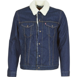 Levi's Type 3 Sherpa Ανδρικό Μπουφάν Χειμωνιάτικο Τζιν Navy Μπλε 16365-0084