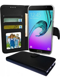 Δερμάτινη θήκη αναδιπλούμενη για Huawei Y6 2018 Μαύρη (ΟΕΜ)