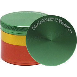 Τρίφτης καπνού HAMMERCRAFT 4 PARTS ALUMINUM 2 1/2 GRINDER RASTA 63mm 13701
