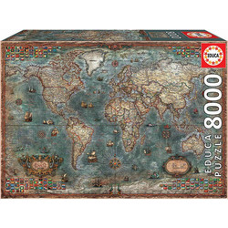 Puzzle Educa Historicalcium World Map 8000 Κομμάτια
