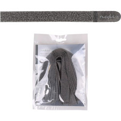 NEDIS COTP00900GY025 Δεματικά Καλωδίων με Velcro 25cm σε Γκρί - 10 τμχ