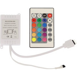 Ασύρματο χειριστήριο LED ταινίας 3528 5050 με dimmer 16 χρώματα 4 λειτουργίες 12V 6A ΟΕΜ