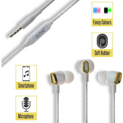 JY-357 Handsfree In-Ear 3.5mm White Gold
