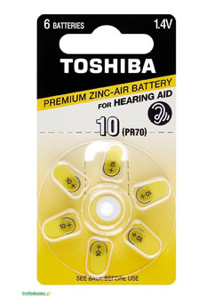 Toshiba Zinc Air 10 6τμχ