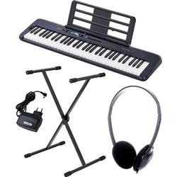 Casio CTS-200 Black 61 Bundle Αρμόνιο με 61 Πλήκτρα Τυπικής Αφής