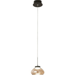 Fabas Luce Arabella Κρεμαστό Φωτιστικό Οροφής Μονόφωτο LED με Θερμό Λευκό Φως Μαύρο 3547-40-125