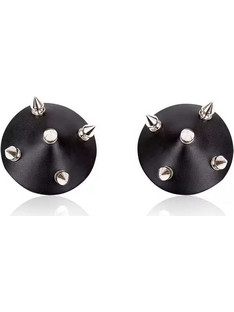 FETISH ADDICT NIPPLE COVERS WITH SPIKES BLACK - ΚΑΛΥΜΜΑΤΑ ΘΗΛΩΝ ΜΕ ΚΑΡΦΙΑ ΜΑΥΡΑ