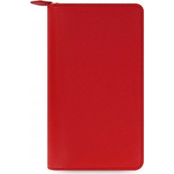 FILOFAX ORGANIZER SAFFIANO PERSONAL COMPACT ZIP POPPY RED 022534