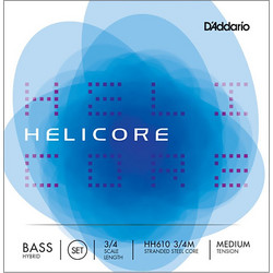 D'Addario HH610 Σετ 4 Χορδές Κοντραμπάσου Stainless Steel Medium Tension 3/4