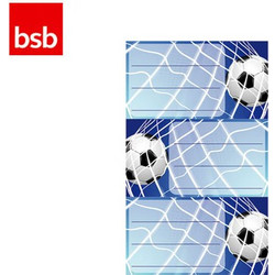 BSB Ετικέτες Αυτοκόλλητες Σχολικές 7.8x12.5cm Μπάλα Ποδοσφαίρου 3 Φύλλα