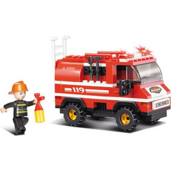 SLUBAN Τουβλάκια Fire, Fire Truck M38-B0276, 133τμχ