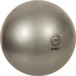 Μπάλα Ρυθμικής Γυμναστικής Amila 19cm Ασημί FIG Approved 47957