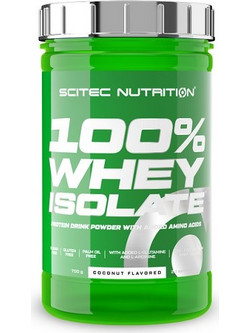 Scitec Nutrition 100% Whey Isolate Coconut Πρωτεΐνη Ορού Γάλακτος Γράμμωσης Χωρίς Γλουτένη 700gr