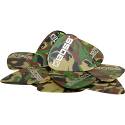 BPK-12-CT Thin Celluloid Guitar Picks-Camo 12 Pack