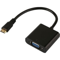 Powertech Μετατροπέας HDMI 1.4V (M) Mini σε / VGA DB15 (F) 0.20cm (CAB-H031)