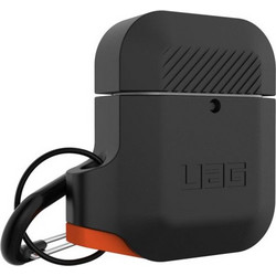 Θήκη UAG Silicone ARMOR για Apple AirPods - ΜΑΥΡΟ ΠΟΡΤΟΚΑΛΙ - 10185E114097
