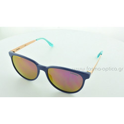 Carrera 6014/S BUP/VQ Γυναικεία Γυαλιά Ηλίου Τετράγωνα Μεταλλικά Χρυσά Μαύρα με Ροζ Polarized Φακό
