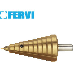 2,5-38mm Φρέζα κλιμακωτή HSS με επικάλυψη TiN FERVI F238