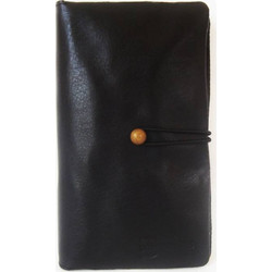 DOMLEATHERS DOMLEATHERS ΔΕΡΜΑΤΙΝΗ ΚΑΠΝΟΘΗΚΗ + Θ'ΗΚΗ SMARTPHONE DL2364 ΜΑΎΡΟ