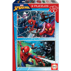 Παιδικό Puzzle Educa Marvel Spider-Man 2x100 Κομμάτια 18101