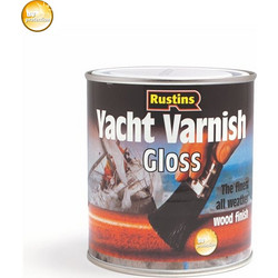 Βερνίκι Ξύλου Θαλάσσης, Rustins Yacht Varnish gloss, διαφανές, γυαλιστερό, 1ltr Clear 1 litre