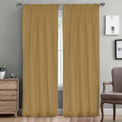 Lino Home Κουρτίνα με Τρέσα 145x295 Line 202 Gold