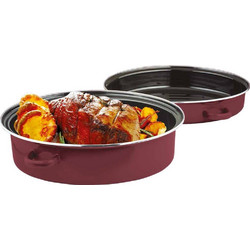 Manko Roasty Γάστρα Οβάλ Red 38x27cm