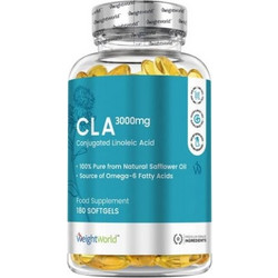 WeightWorld CLA Συμπλήρωμα Διατροφής 3000mg 180 Μαλακές Κάψουλες