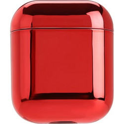 Για τα AirPods 1/2 Ακουστικά ακουστικά PC με ηλεκτρολυτική επένδυση Ακουστικά προστατευτική θήκη (Κόκκινο) (OEM)