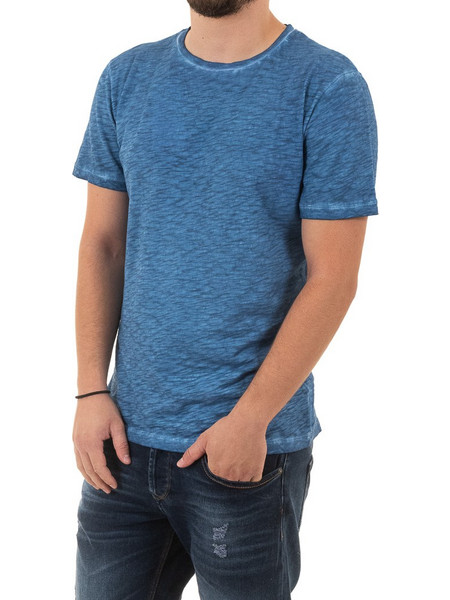 Κοντομάνικη Μπλούζα T-Shirt Back2Jeans B7 SS21 ρουά Μπλε