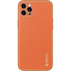 Dux Ducis Yolo Series Δερμάτινη θήκη για iPhone 12 Pro Max (Πορτοκαλί)