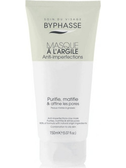 Byphasse Anti-Imperfections Κρεμώδης Μάσκα Προσώπου με Άργιλο 150ml