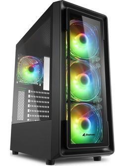 Sharkoon TK4 RGB Gaming Midi Tower Κουτί Υπολογιστή RGB με Πλαϊνό Παράθυρο