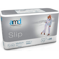 AMD Slip Maxi+ Medium Πάνες Ακράτειας 5 Σταγόνες 20τμχ