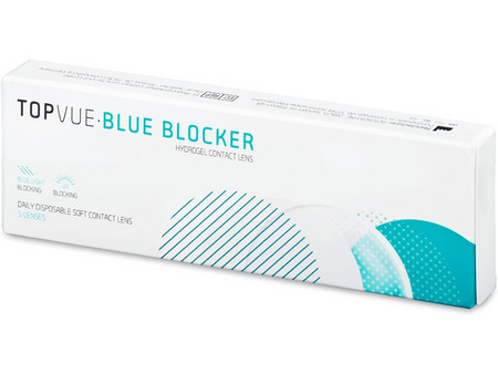 TopVue Blue Blocker Ημερήσιοι Φακοί Επαφής Υδρογέλης με Φίλτρο UV & Blue Blocker 5τμχ