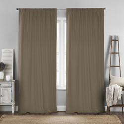 Lino Home Κουρτίνα Βελουτέ με Τρέσα 140x280 Renas 200 Coffee