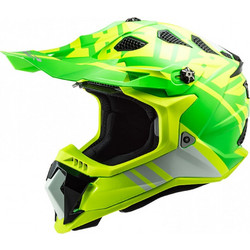 LS2 MX700 Subverter Evo Gammax H-V Yellow / Green Κράνος Μηχανής Motocross 1300gr