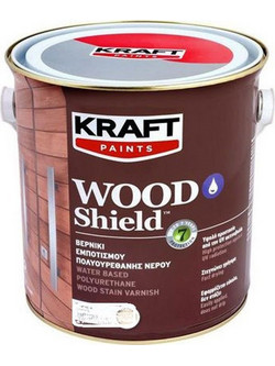 Kraft Paints Wood Shield 112 Βερνίκι Εμποτισμού Ξύλου Έτοιμο προς Χρήση Satin Μαόνι 0.75lt